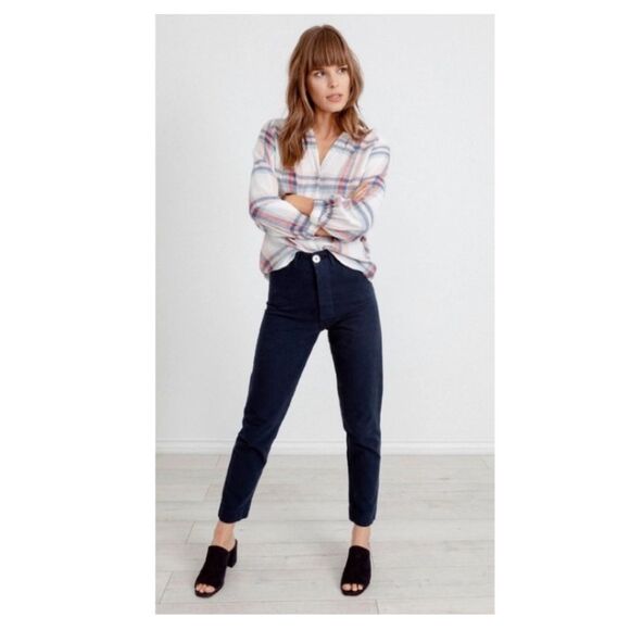 RAILS Natalie Linen Blend Plaid Shirt. - Picture 3 of 8